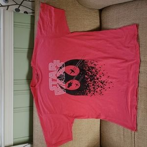 Star Wars 2x men's t-shirt never worn new only missing tags red rebels